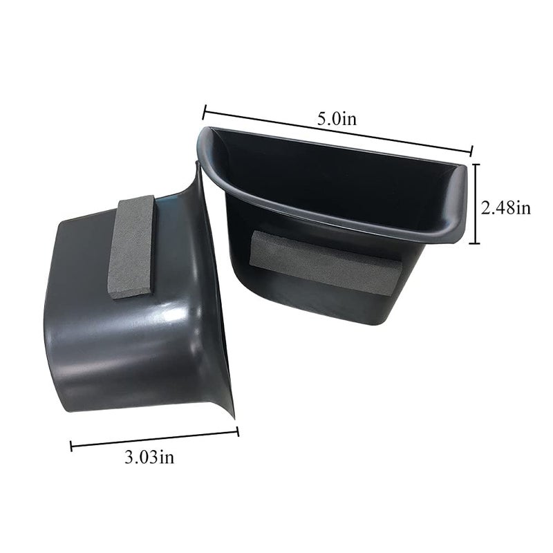 Vesul Front Row Door Organizer Tray Compatible with Lincoln MKC 2015-2019 Armrest Storage Box Phone Container Door Grab Handle Tray ABS Tray Insert Organizer Glove Pallet - Image 5